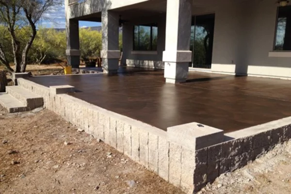 Patio after