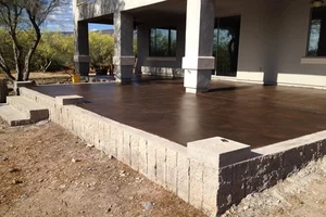 Patio after