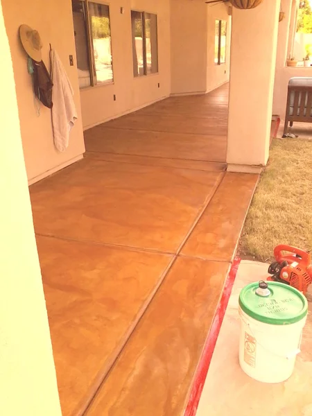 Patio after